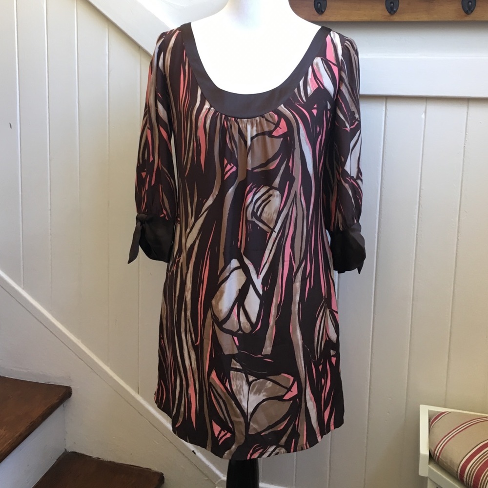 Harkham 100% Silk Floral Dress EUC